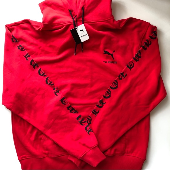 New The Kooples Sport PUMA graphic sleeve cotton hoodie - Picture 5 of 12